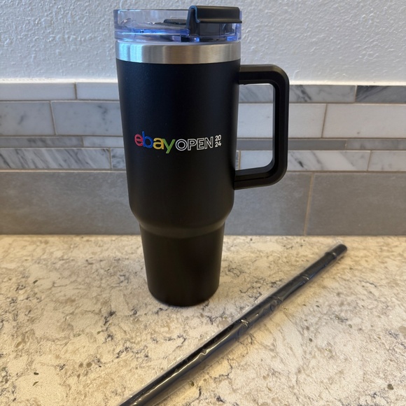 New Black Hand travel mug -eBay Open 2024 -reusable insulated tumbler - Picture 4 of 8